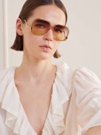 CHLOÉ EYEWEAR Square-frame acetate sunglasses at Net a Porter